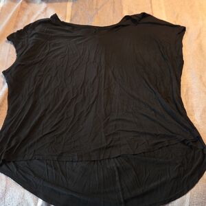 Lane Bryant Classic Black Short Sleeve Top